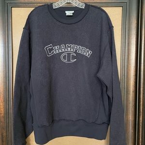 Urban outfitter exclusive champion inside out logo sweatshirt
